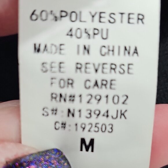 Fashion Nova Black Faux Leather Long Fringe Jacket Moto Biker Boho Western - Picture 8 of 9